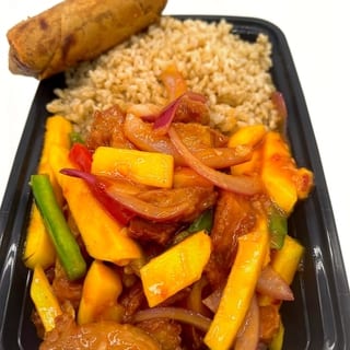Mango chicken lunch special