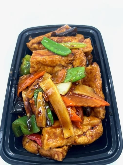 Spicy Tofu in Garlic Sauce.