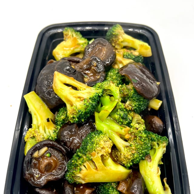 Broccoli with Black Mushrooms.